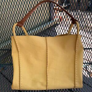 The Sak Yellow and Brown Shoulder Bag